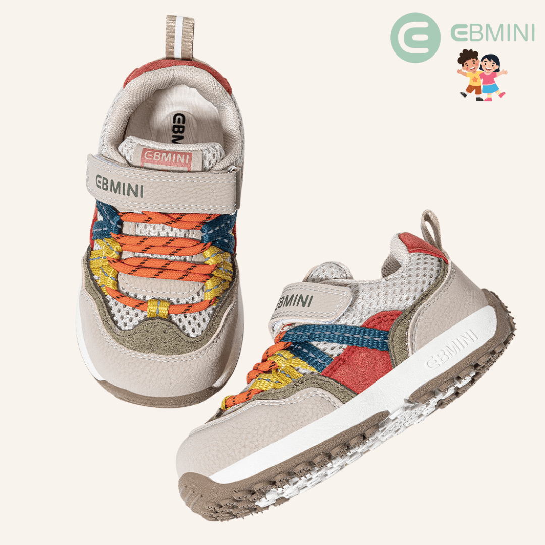 EBMINI® PIMI – Sneaker Barefoot per Bambini - Ebmini Italia - Beige - 22 (soletta 14,4 cm)