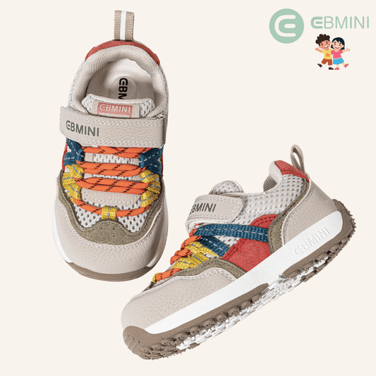 EBMINI® PIMI – Sneaker Barefoot per Bambini - Ebmini Italia - Beige - 22 (soletta 14,4 cm)