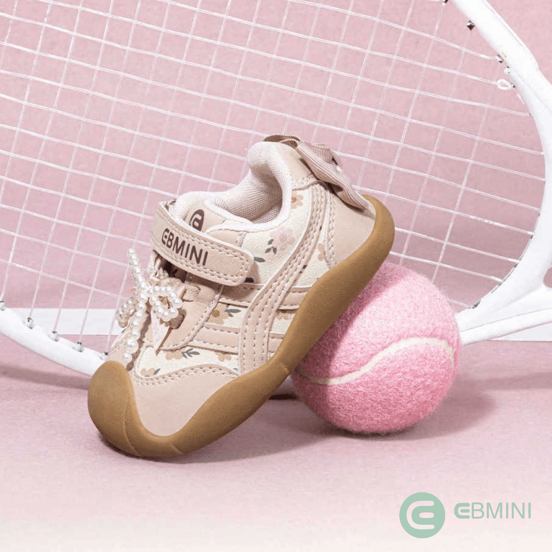 EBMINI® ROSY – Sneaker Barefoot Ultraleggere per Bambini - Ebmini Italia - Beige - 16 (soletta 12,1 cm)
