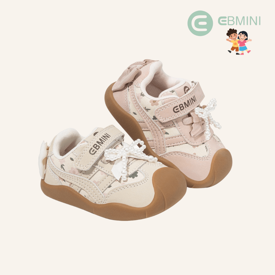 EBMINI® ROSY – Sneaker Barefoot Ultraleggere per Bambini - Ebmini Italia - Beige - 16 (soletta 12,1 cm)