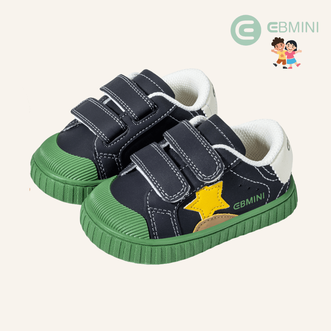 EBMINI® STE – Sneaker Barefoot per Bambini - Ebmini Italia - Verde - 16 (soletta 12,0 cm)