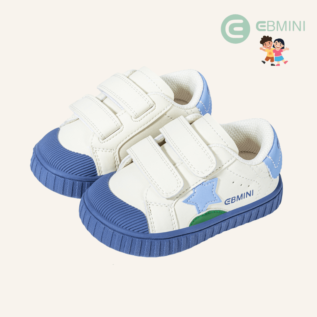 EBMINI® STE – Sneaker Barefoot per Bambini - Ebmini Italia - Azzurro - 16 (soletta 12,0 cm)