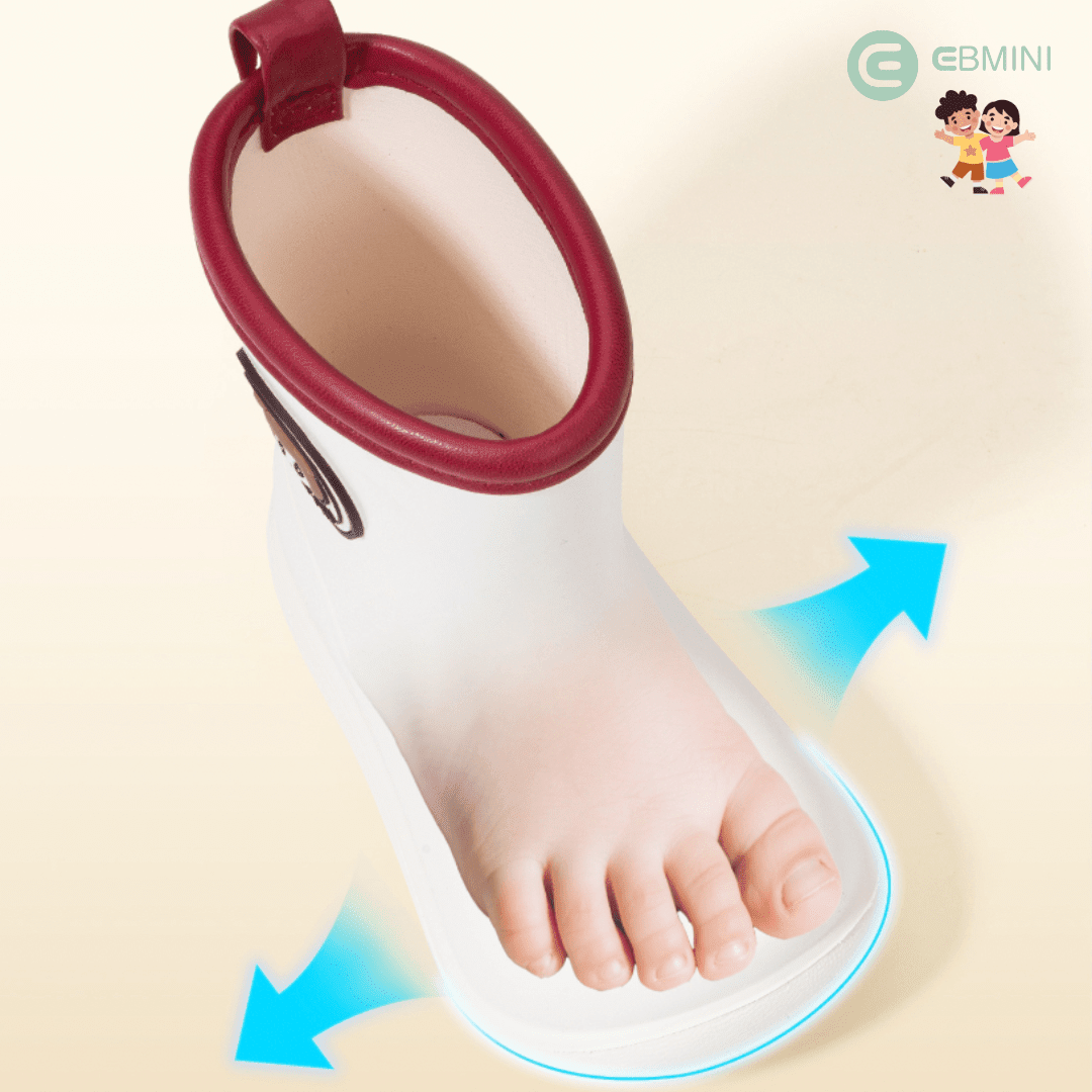 EBMINI® – Stivali di Gomma Barefoot per Bambini - Ebmini Italia - Giallo - 14 (soletta 14 cm)
