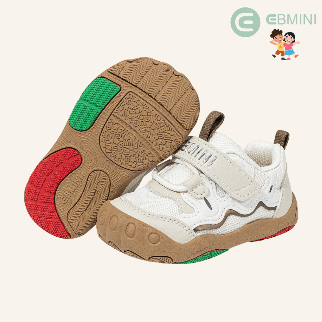 EBMINI® TYM – Sneaker Barefoot per Bambini - Ebmini Italia - Bianco - 18 (soletta 12,4 cm)